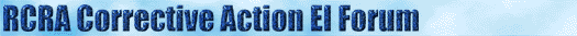 RCRA Corrective Action EI Forum