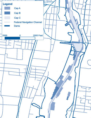 Figure 3. �Cap C� armored caps will cover approximately 100 acres in OU 4.