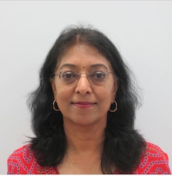 A photograph of Dr. Usha Vedagiri