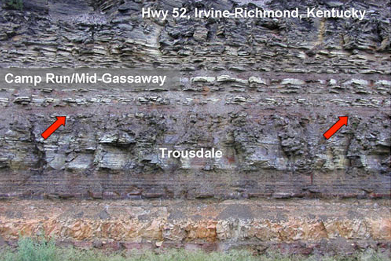 Sequence boundary of shale and mudstone (Source: Short 2010)