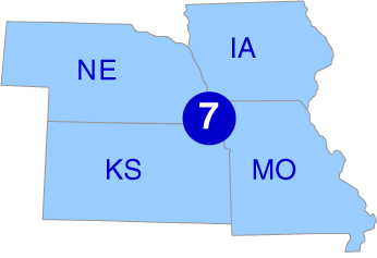 Map of EPA region 7