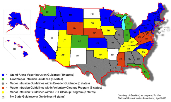 Courtesy of Gradient, as prepared for the National Ground Water Association; April 2013