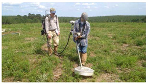 Figure 4. The MPV sensor was deployed in both treed and dynamic areas in cued and dynamic modes at the former Spencer Artillery Range.